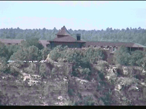 The El Tovar on the south rim of the Grand Canyon